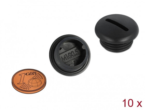 DeLOCK 60230 rør låg Sort Nylon