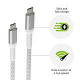 dbramante1928 re-charge - BRD Kabel - 1.2m USB-C til USB-C 100W - W