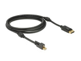 DeLOCK 83722 DisplayPort kabel 2 m Mini DisplayPort Sort