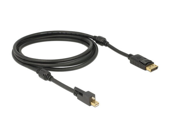 DeLOCK 83722 DisplayPort kabel 2 m Mini DisplayPort Sort
