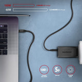 Axagon BUCM32-CM20AB USB-kabel USB 3.2 Gen 2x2 2 m USB C 20 Gbit/sek. 100 W Sort