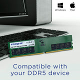 Integral IN5T16GNJRDX hukommelsesmodul 16 GB 1 x 16 GB DDR5 288-pin DIMM