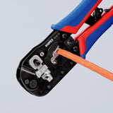 Knipex 97 51 13 kabelklipper Krympeværktøj Sort, Blå, Rød