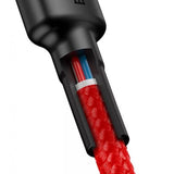Baseus CATKLF-H09 USB-kabel 2 m USB C Sort, Rød