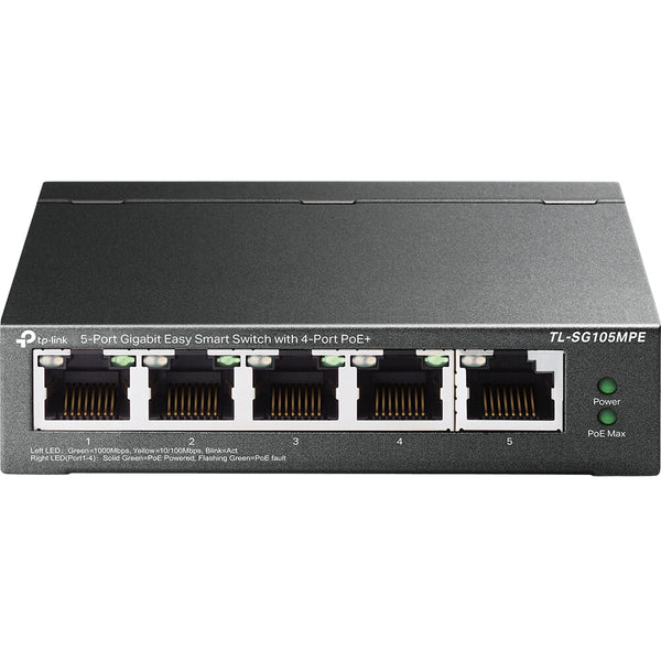 TP-Link TL-SG105MPE netværksswitch L2 Gigabit Ethernet (10/100/1000) Strøm over Ethernet (PoE) Sort