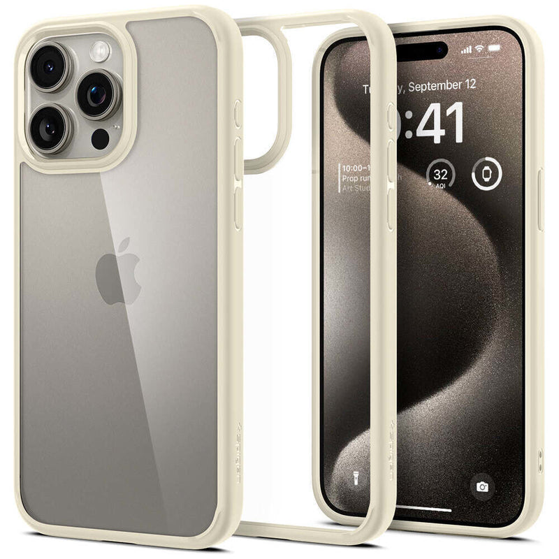 Spigen ACS06448 mobiltelefon etui 17 cm (6.7") Cover Beige, Transparent