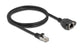 DeLOCK 90775 netværkskabel Sort 1 m Cat6a S/FTP (S-STP)