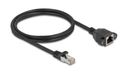 DeLOCK 90775 netværkskabel Sort 1 m Cat6a S/FTP (S-STP)