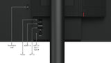 Lenovo ThinkCentre Tiny-In-One 24 Gen 5 computerskærm 60,5 cm (23.8") 1920 x 1080 pixel Fuld HD LED Berøringsskærm Sort