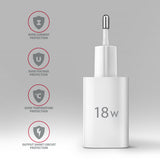 Axagon ACU-QC18W oplader til mobil enhed Mobiltelefon, Smartphone, SmartWatch, Tablet, Universel Hvid Vekselstrøm Hurtig opladning Indendørs