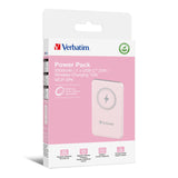 Verbatim Charge 'n' Go Lithium polymer (LiPo) 5000 mAh Trådløs opladning Lyserød