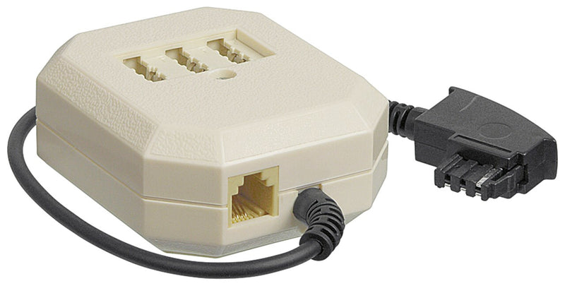 Goobay 50281 telefonkabel 0,2 m Beige, Sort