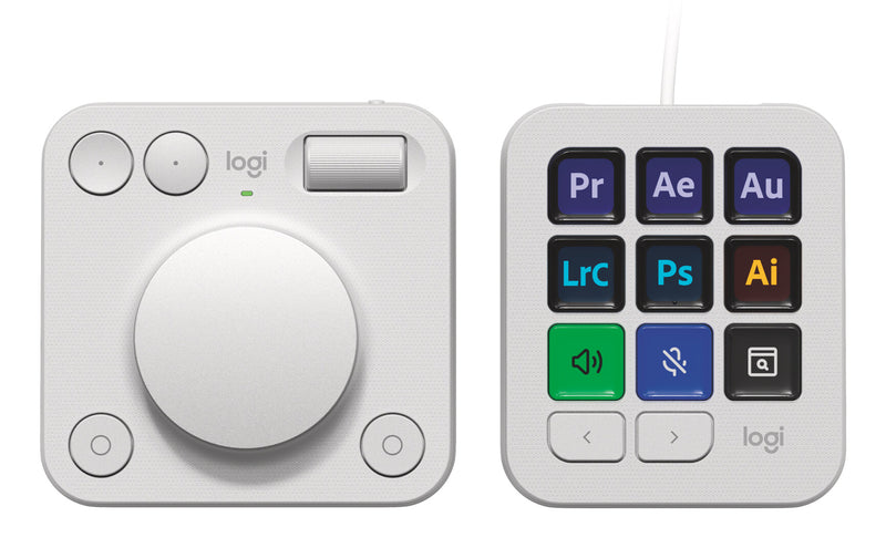 Logitech MX Creative Console Keypad Bluetooth/USB Grå