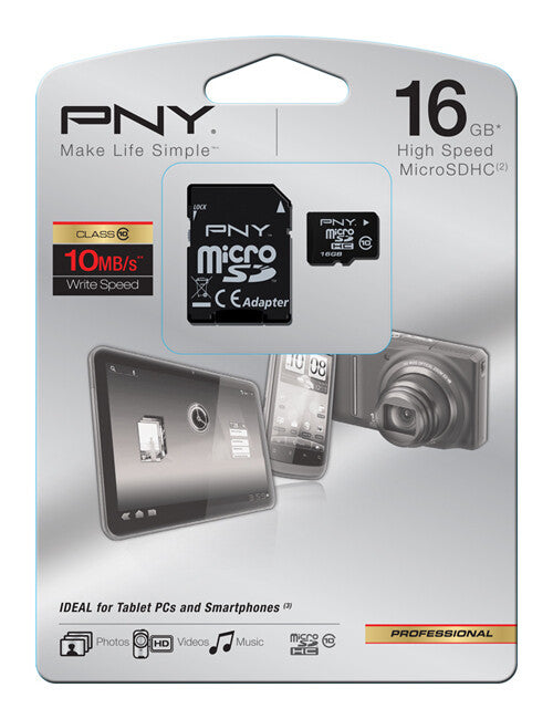 PNY MicroSD 16 GB Klasse 10