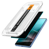 Spigen GLAS.tR EZ Fit HD Privacy Skærmfilter Samsung 2 stk