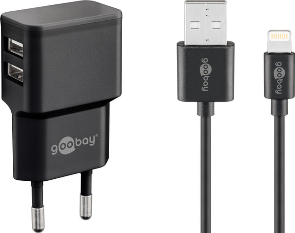 Goobay 44995 oplader til mobil enhed Universel Sort Vekselstrøm Indendørs