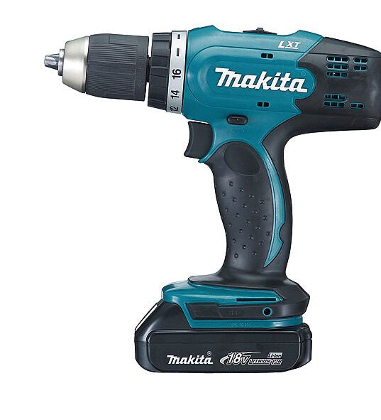 Makita DDF453SYE bor Nøglefri 1,8 kg Sort, Blå