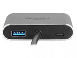 DeLOCK 64074 dockingstation USB 3.2 Gen 1 (3.1 Gen 1) Type-C Grå