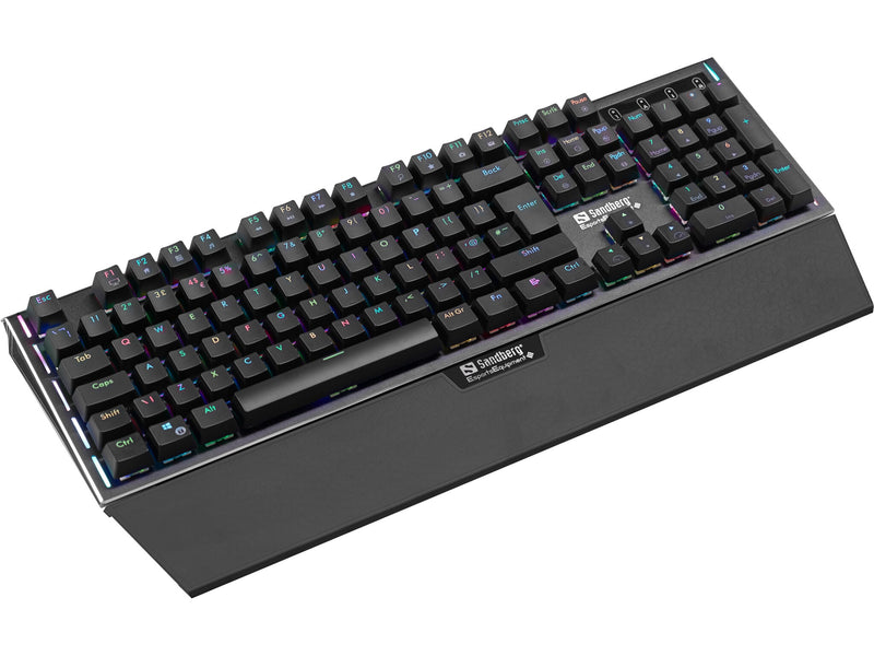 Sandberg 640-26 tastatur Spil USB AZERTY Belgisk Sort