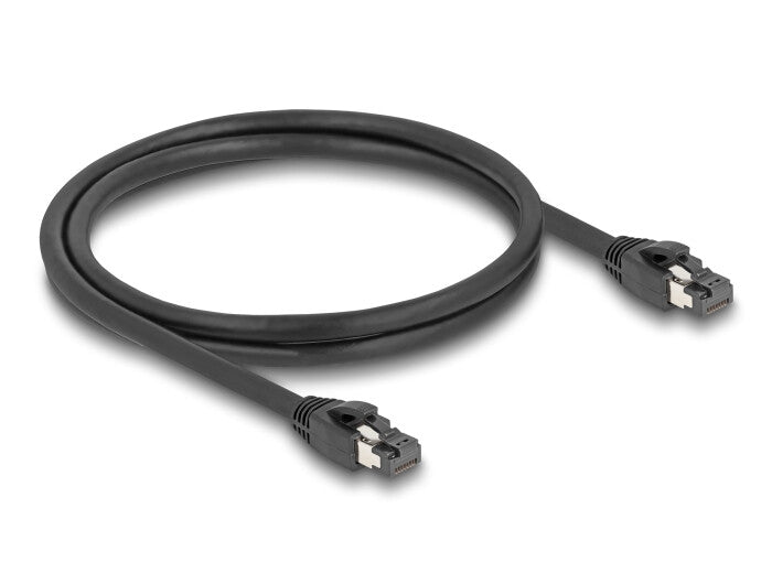 DeLOCK 80233 netværkskabel Sort 1 m Cat8.1 S/FTP (S-STP)