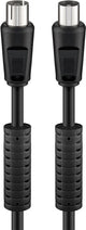 Goobay 50743 koaxial kabel 3,5 m Koaksial Sort