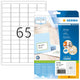 HERMA 4504 adresse- og postetiket Hvid