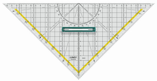 Linex 2632 45° trekant Akryl Transparent 1 stk