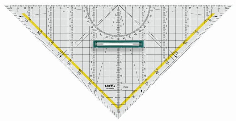 Linex 2632 45° trekant Akryl Transparent 1 stk