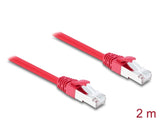 DeLOCK 81185 netværkskabel Rød 2 m Cat6a S/FTP (S-STP)