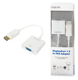 2Direct CV0059B videokabel adapter 0,15 m DisplayPort VGA (D-Sub) Hvid