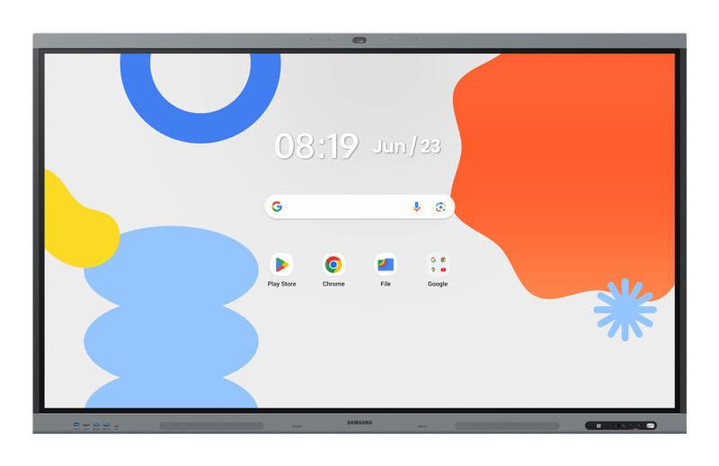 Samsung LH65WAFPLGC Interaktivt whiteboard 165,1 cm (65") 3840 x 2160 pixel Berøringsskærm Sort, Grå