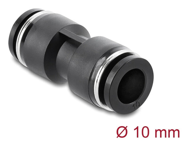 DeLOCK 60741 luftfittings og stik Sort Metal, Plast Indvendigt gevind 1 stk