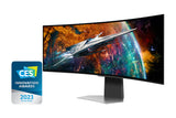 Samsung G95SC computerskærm 124,5 cm (49") 5120 x 1440 pixel Dual QHD OLED Sølv
