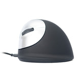 R-Go Tools Ergonomisk mus R-Go HE Break med pause-software, large (håndlængde ≥ 185 mm), venstrehåndet, kablet, sort