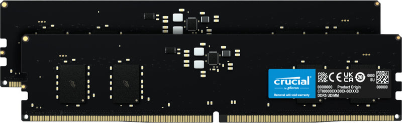 Crucial CT2K8G56C46U5 hukommelsesmodul 16 GB 2 x 8 GB DDR5 288-pin DIMM Fejlkorrigerende kode