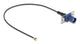 DeLOCK 90731 koaxial kabel 1.13 0,2 m FAKRA C I-PEX MHF1 Sort, Blå