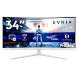 Philips Evnia 5000 34M2C5501A/00 computerskærm 86,4 cm (34") 3440 x 1440 pixel Wide Quad HD LCD Hvid