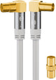 Goobay 70450 koaxial kabel 10 m Hvid