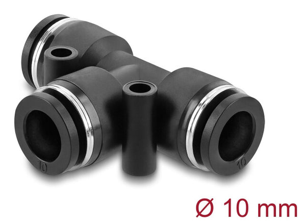 DeLOCK 60750 luftfittings og stik Sort Metal, Plast Indvendigt gevind 1 stk