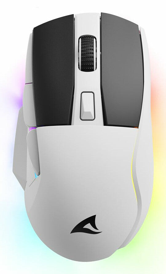 Sharkoon SGM50W mus Spil Højre hånd RF Wireless + USB Type-A Optisk 6400 dpi