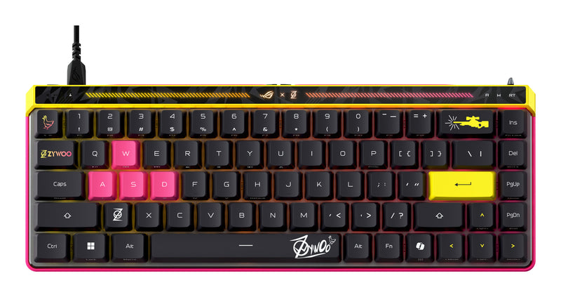 ASUS ROG Falchion Ace HFX ZywOo Edition tastatur Spil USB QWERTY US International Sort