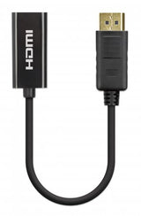 Manhattan 153713 videokabel adapter 0,15 m DisplayPort HDMI Sort