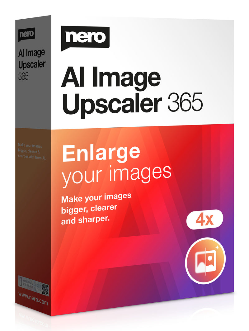 Nero AI Image Upscaler 365 Grafisk redaktør 1 licens(er) 1 År