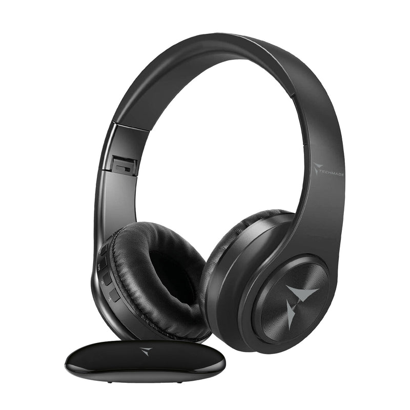 Techmade TM-YH690 hovedtelefoner/headset Trådløs Musik/hverdag Sort