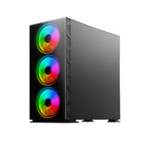 Savio PC Case Prime X1 ARGB Glass Black Midi Tower Sort
