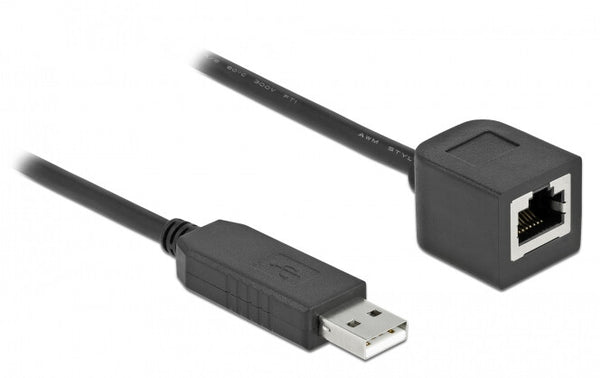 DeLOCK 64163 serielkabel Sort 0,5 m RJ-45 USB 2.0 Type-A