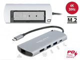 DeLOCK 87767 dockingstation Ledningsført USB 3.2 Gen 1 (3.1 Gen 1) Type-C Grå