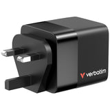Verbatim GaN Charger 65W Universel Sort Vekselstrøm Hurtig opladning Indendørs