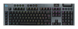 Logitech G G915 X LIGHTSPEED tastatur Spil USB + RF Wireless + Bluetooth QWERTY Italiensk Sort
