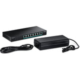 Trendnet TPE-BG380 netværksswitch Ikke administreret 2.5G Ethernet (100/1000/2500) Strøm over Ethernet (PoE) Sort